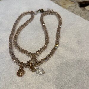 Elegant Gold and Crystal Beaded Bracelet